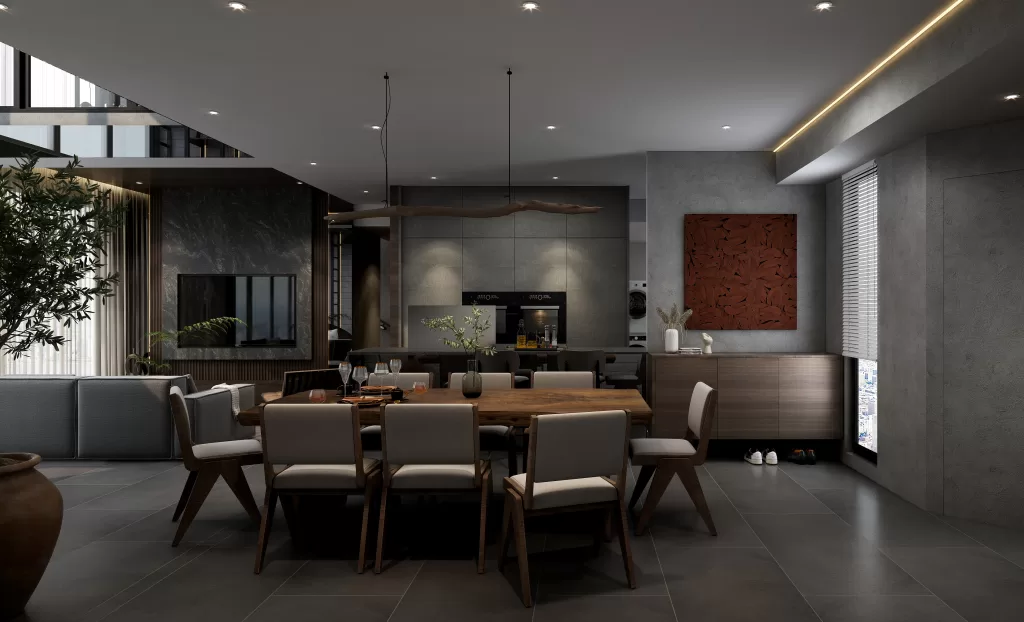Scenic Heights Penthouse Interior Design Drawing | Espaze Design