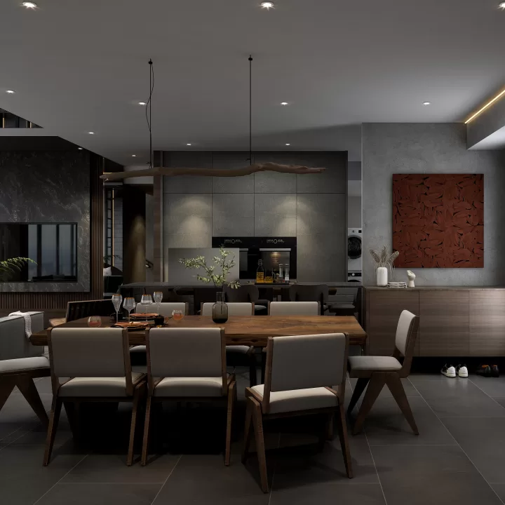 01. Dining - Scenic Heights Penthouse